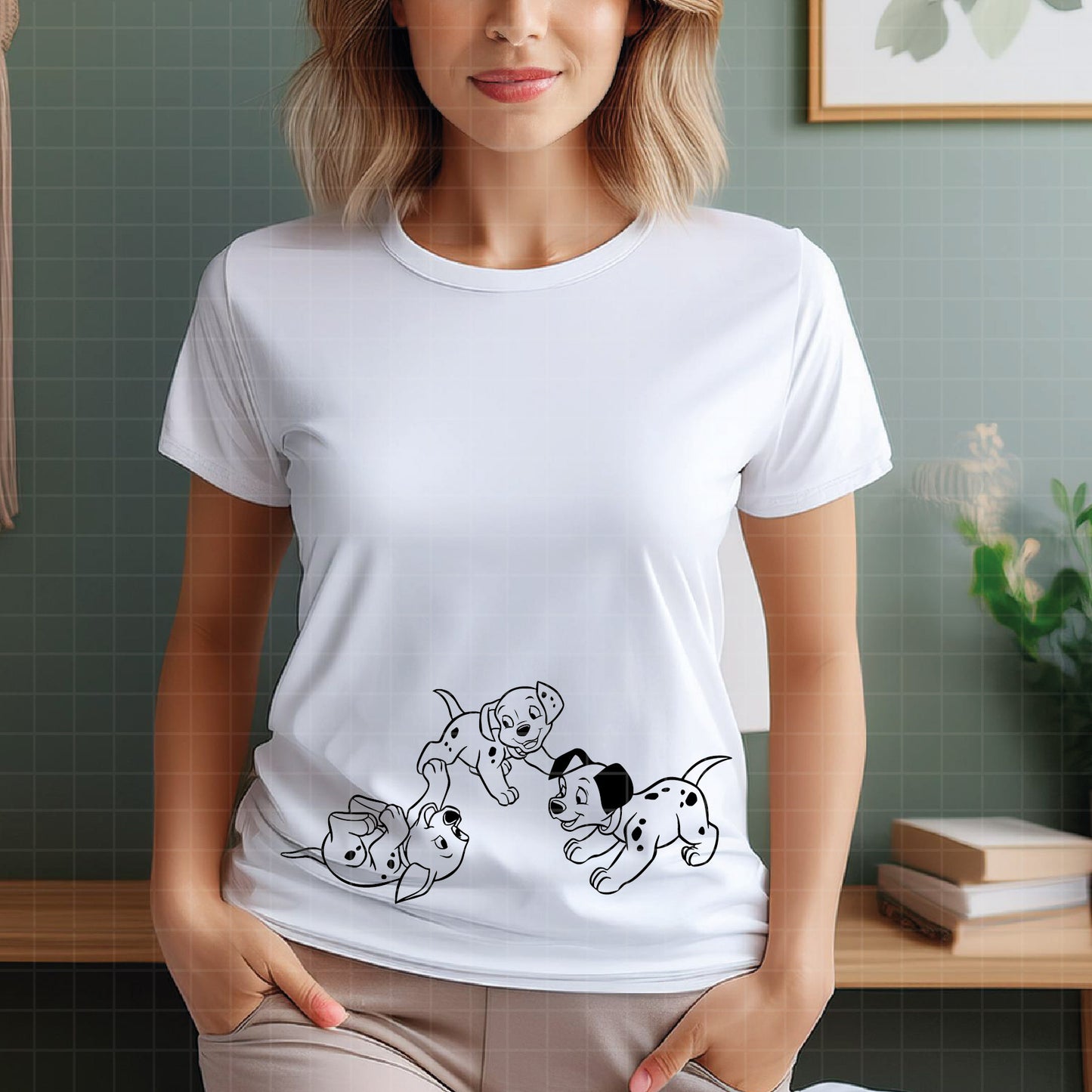 COD3034 - Dalmatian svg, dog svg, dalmatian cut file, puppy outline svg, disney svg