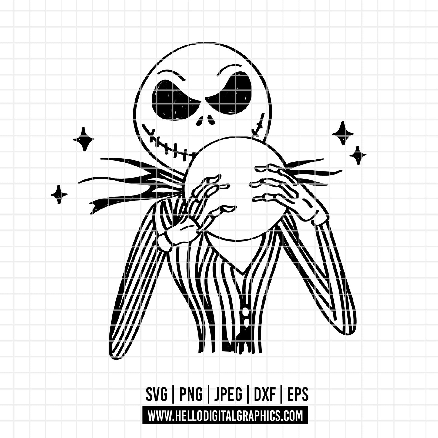 COD3042 - Nightmare Before Christmas svg ,Jack Skellington svg , Halloween svg, Christmas svg, Oogi boogie svg