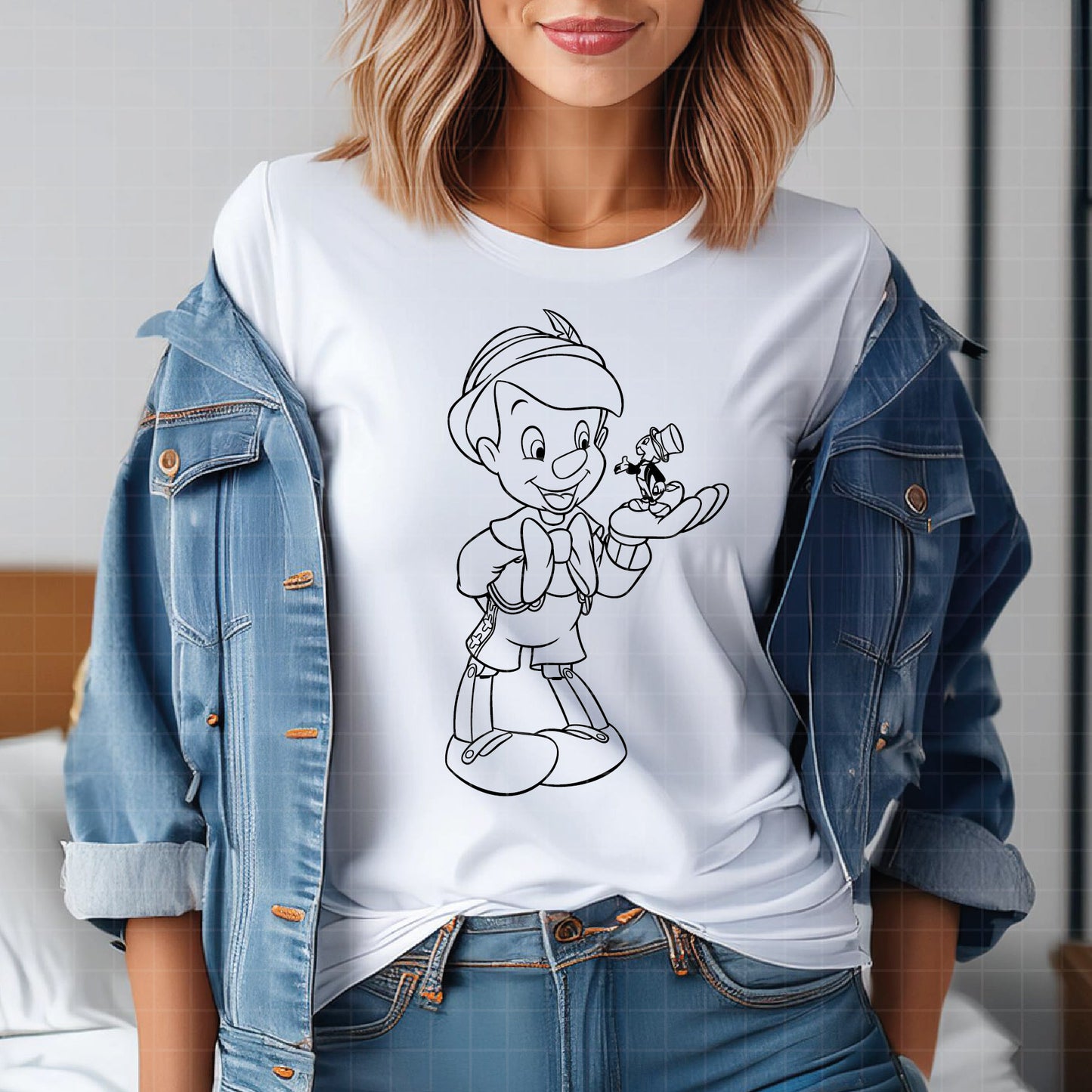 COD3051 - Pinocchio SVG, Pinocchio Outline PNG SVG, Pinocchio Lover Svg Mouse ears png, Family Vacation Svg