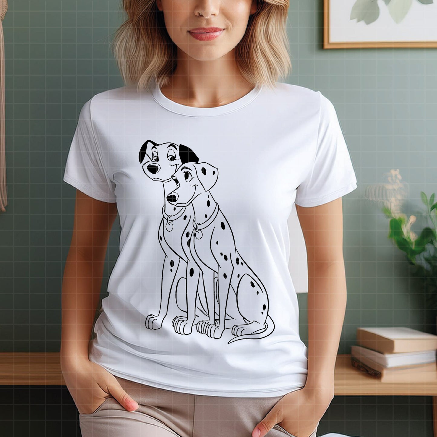 COD3052 - Dalmatian svg, dog svg, dalmatian cut file, puppy outline svg, disney svg