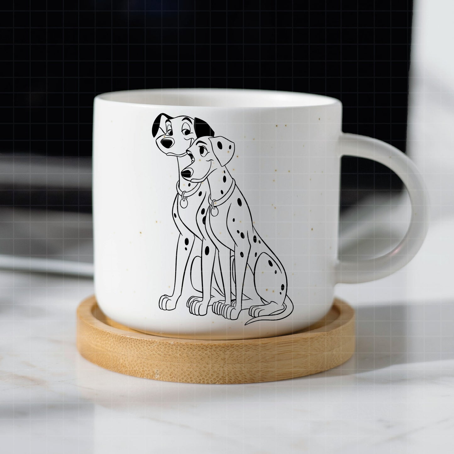 COD3052 - Dalmatian svg, dog svg, dalmatian cut file, puppy outline svg, disney svg