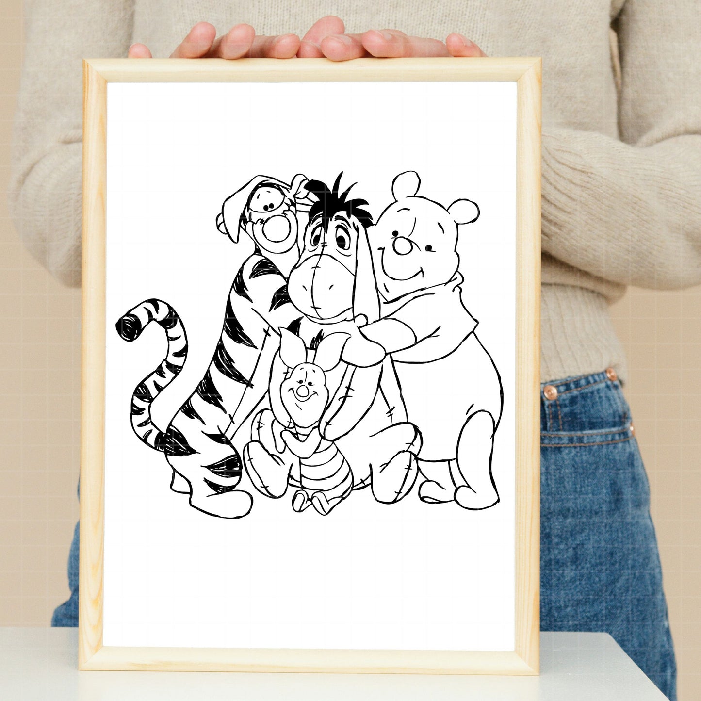 COD3053 - Winnie the Pooh easter svg, pooh png, classic winnie the pooh svg, baby shower svg