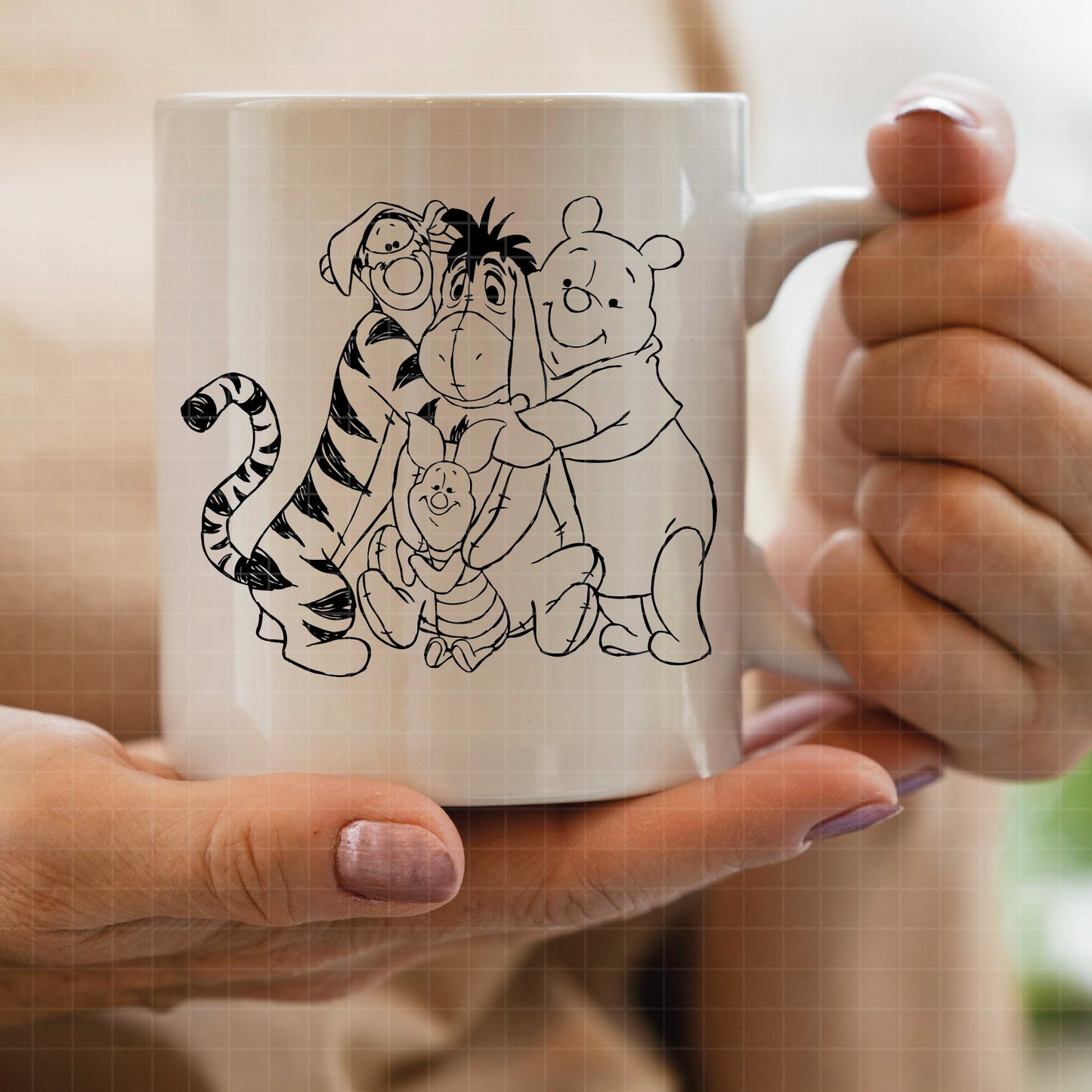 COD3053 - Winnie the Pooh easter svg, pooh png, classic winnie the pooh svg, baby shower svg