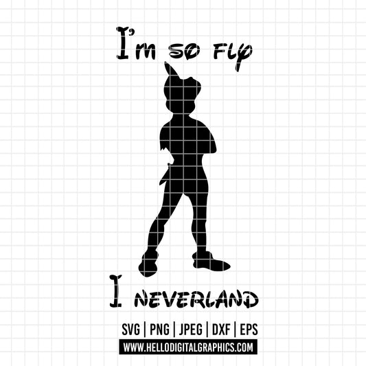 COD3058 - Never grow up svg, peter pan svg, disney svg, tinker bell svg, cricut, silhouette