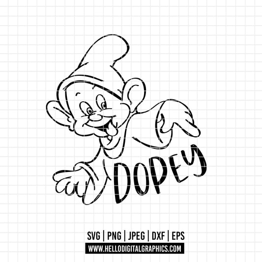 COD3065 -Snow White png, Princess png, Snow White and the Seven Dwarfs png, outline png, disney png