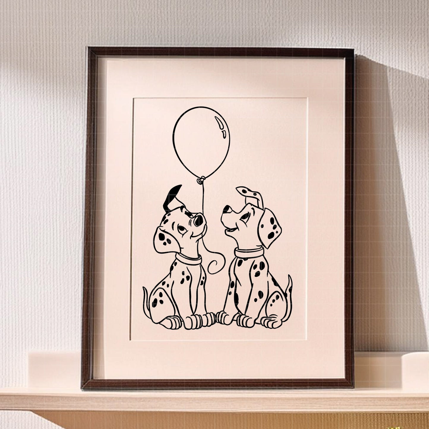 COD3067 - Dalmatian svg, dog svg, dalmatian cut file, puppy outline svg, disney svg