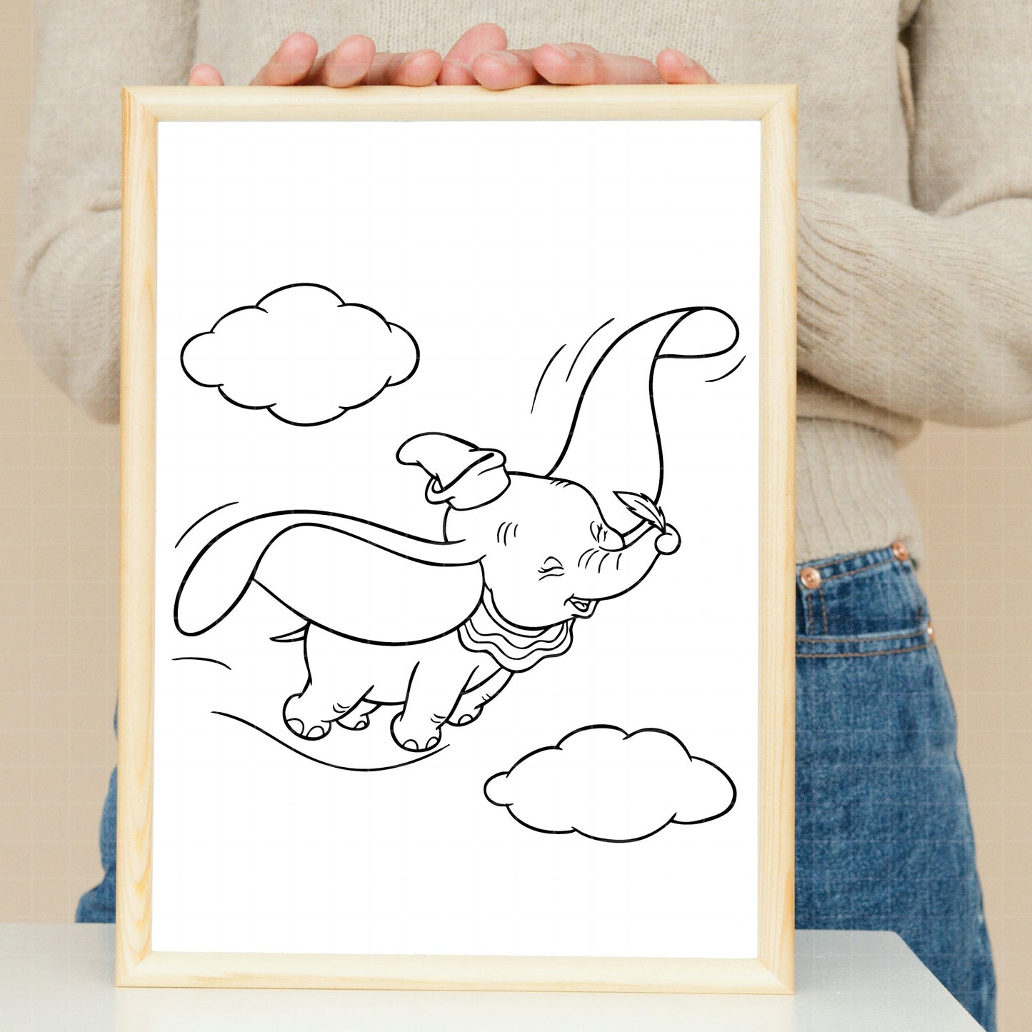 COD3068 - Dumbo svg, Digital Download, Instant Download, svg, dxf, eps & png files