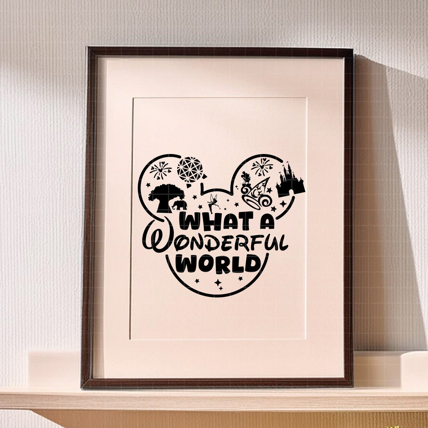 COD3072 - What wonderful world svg, Happy Disney Park svg, Family Trip svg, Vacay Mode Svg, mickey svg, family svg