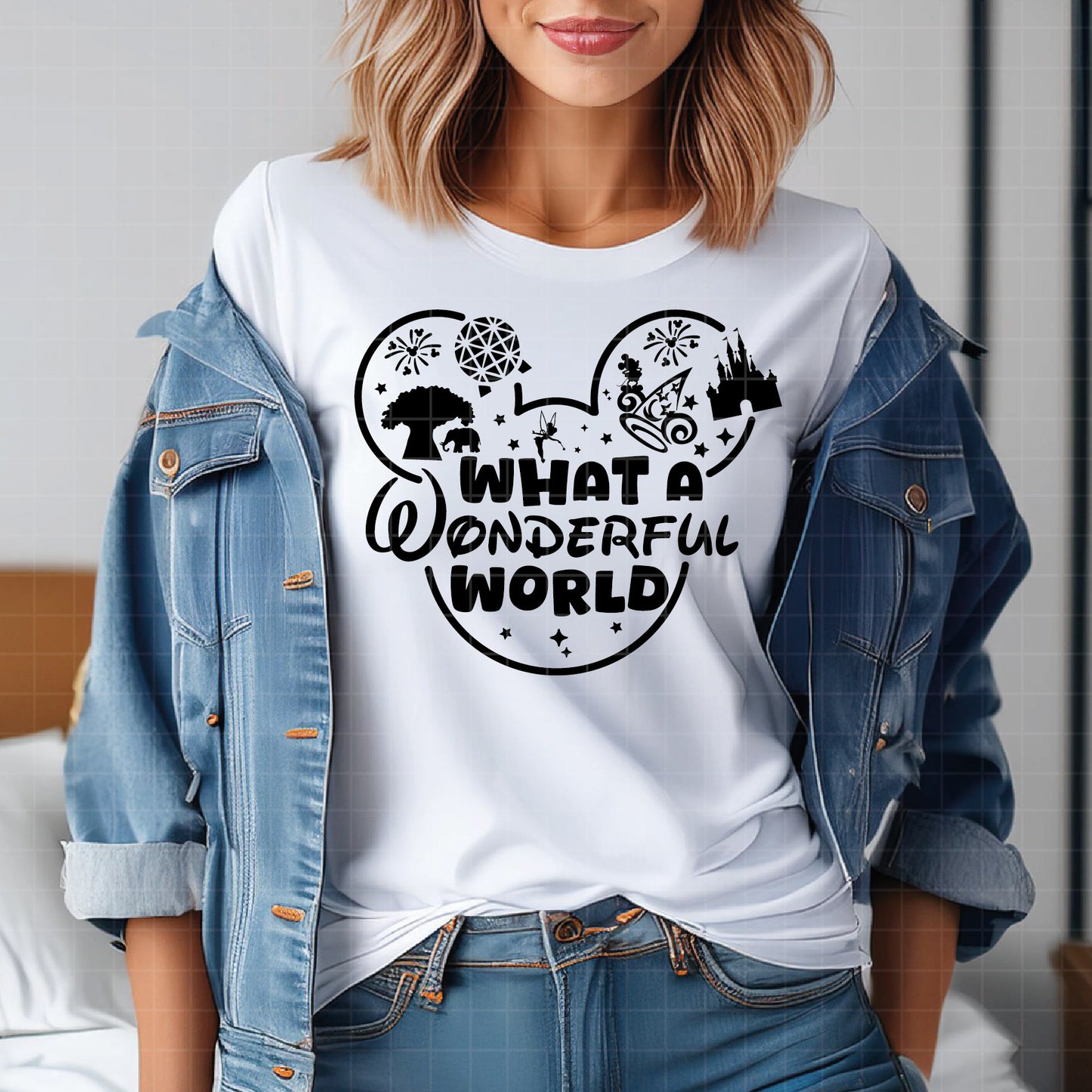 COD3072 - What wonderful world svg, Happy Disney Park svg, Family Trip svg, Vacay Mode Svg, mickey svg, family svg