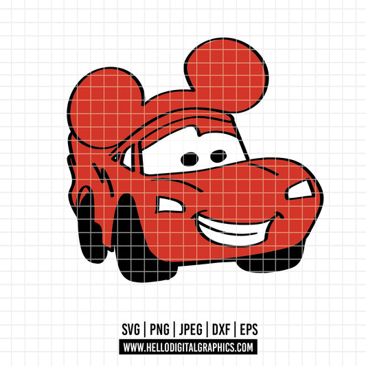 COD3076 - Cars Png, Ka Chow Svg, Lightning McQueen Png, Think Fast Cars Png, Png Cars Sublimation Design