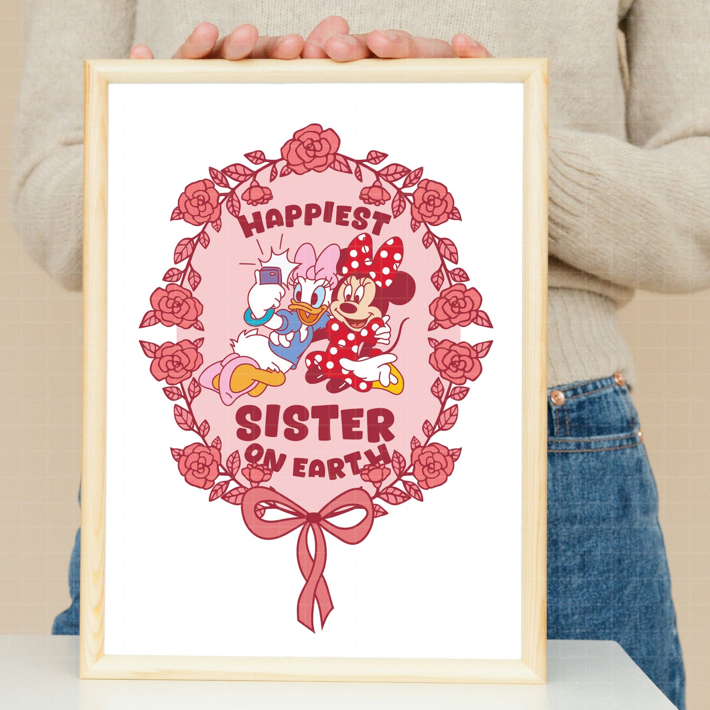 COD3083 - Happiest sister on earth svg, Happy Disney Park svg, Family Trip svg, Vacay Mode Svg, mickey svg, family svg