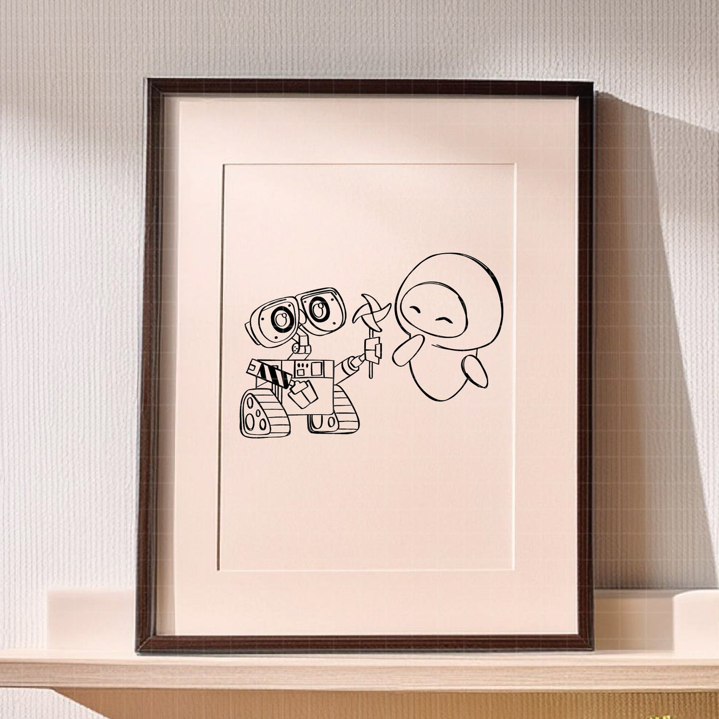 COD3084 - Wall e svg, Wall-e png, Disney svg, walle lineart clipart, wall e dtf, walle silhouette