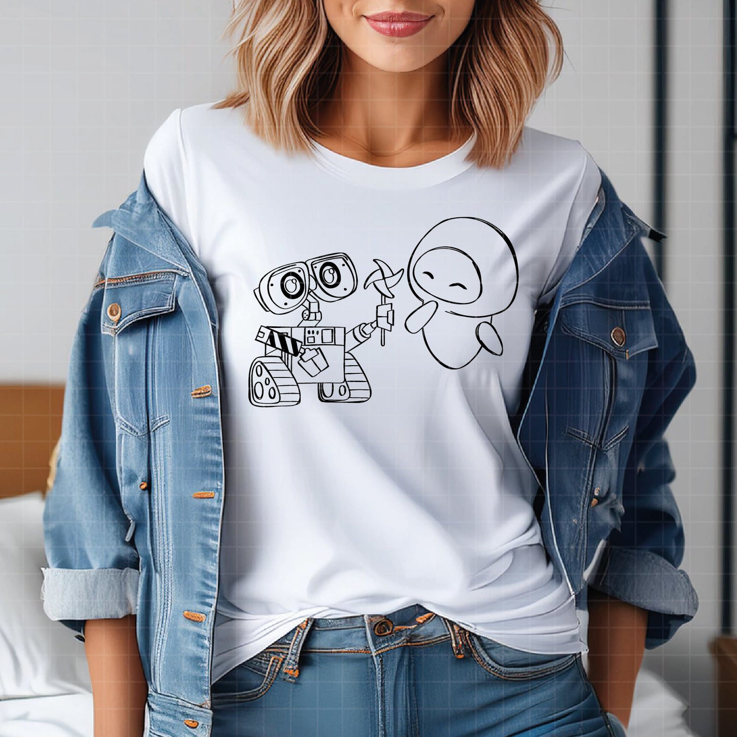 COD3084 - Wall e svg, Wall-e png, Disney svg, walle lineart clipart, wall e dtf, walle silhouette