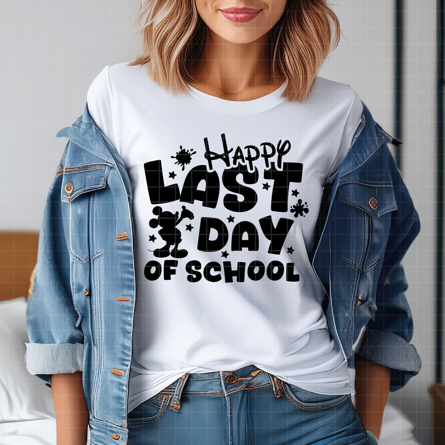 COD3090- Happy last day of school svg, mickey school svg,  Best teacher ever svg,  school heart svg, Graduation Cap SVG