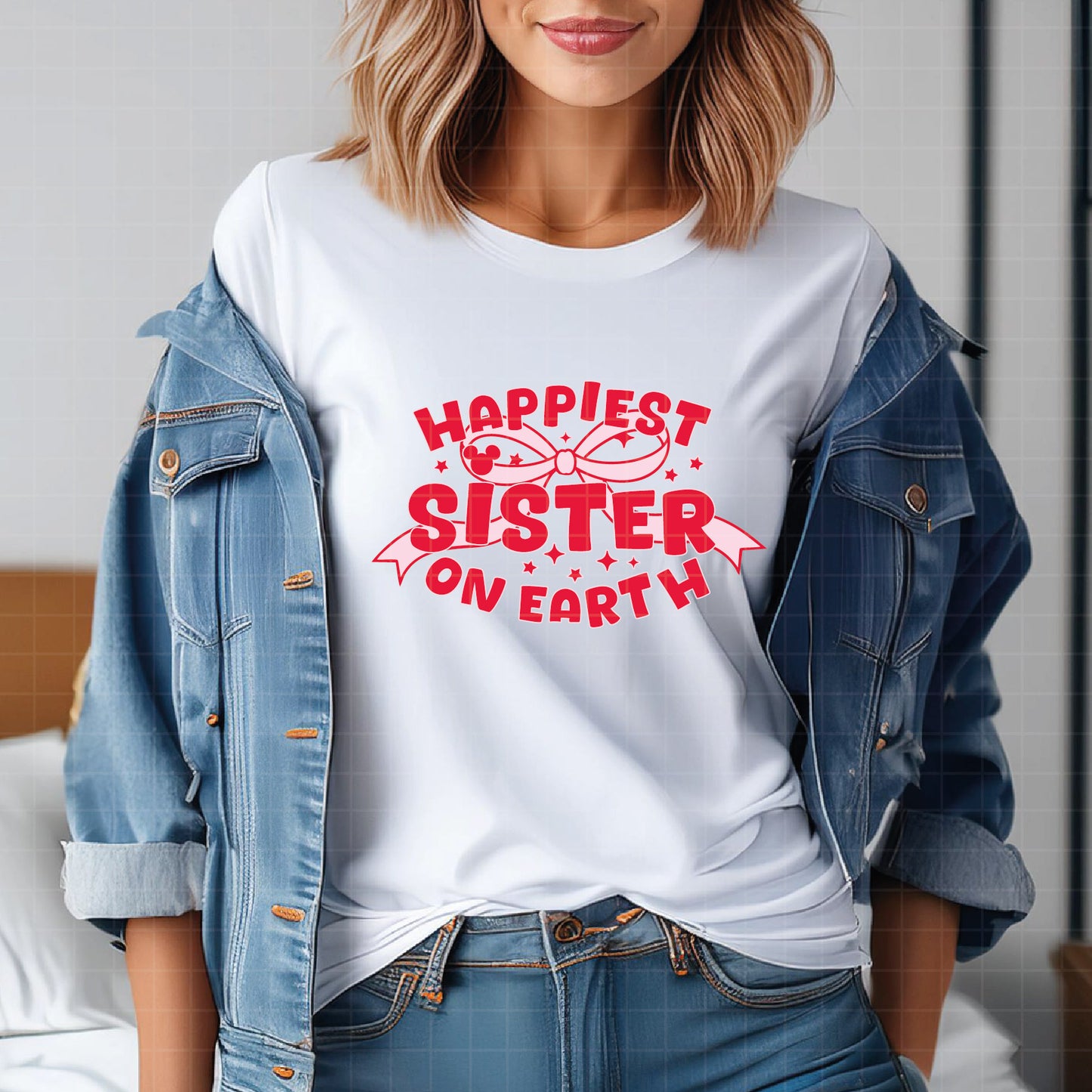 COD3092 - Happiest sister on earth svg, Happiest sister on earth svg, Happy Disney Park svg, Family Trip svg