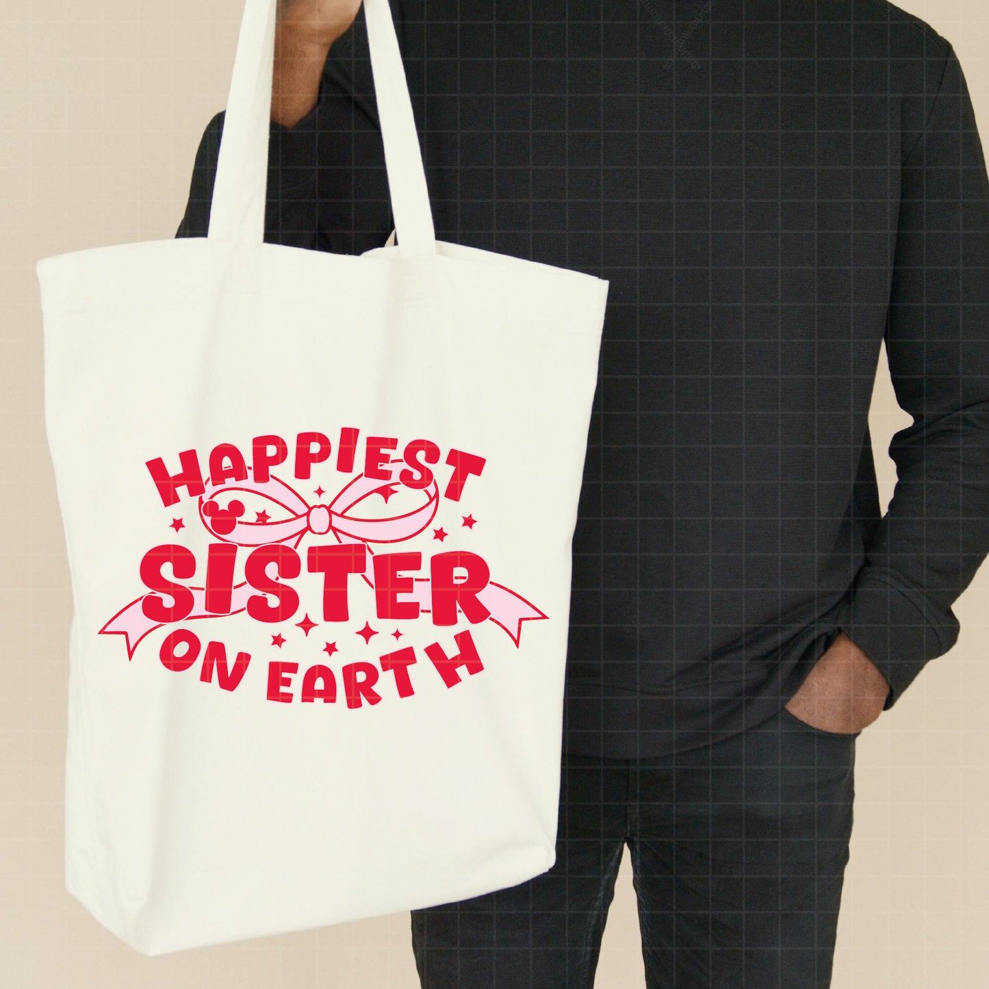 COD3092 - Happiest sister on earth svg, Happiest sister on earth svg, Happy Disney Park svg, Family Trip svg