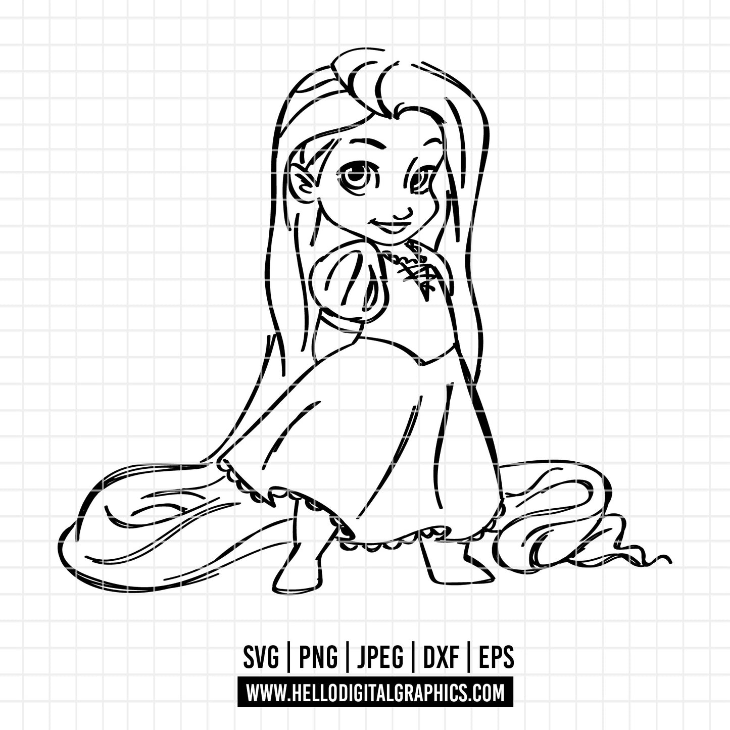 COD3093 - Tangled svg, tangled princess svg, rapunzel svg, Rapunzel svg, disney svg, cutting files for cricut