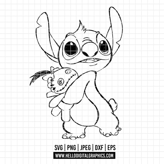 COD3099 - Lilo svg, Ohana svg, Stitch svg, Disney svg, Cricut, Silhouette, Ohana means family svg