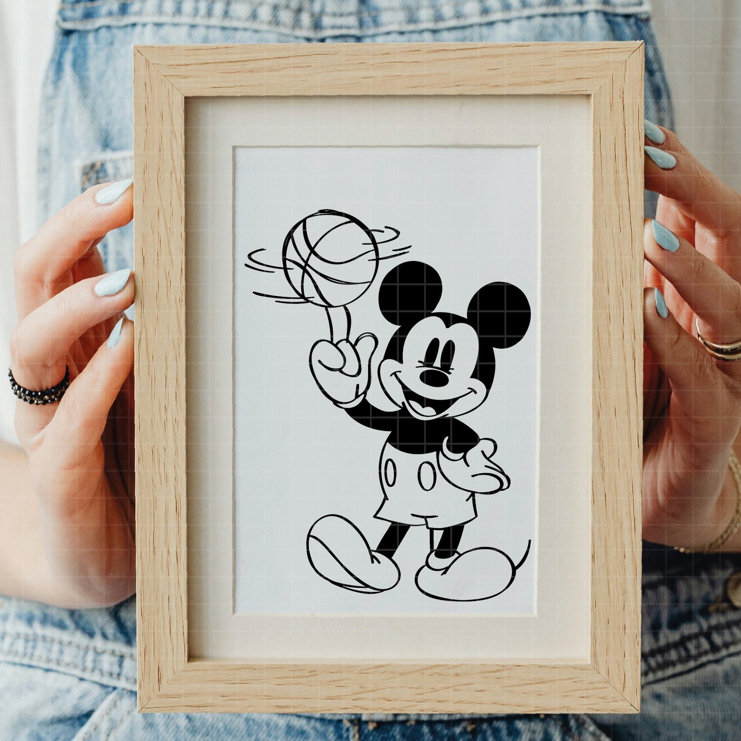 COD3105- Mickey Mouse Basquet Head Svg, Mickey svg, Disney svg