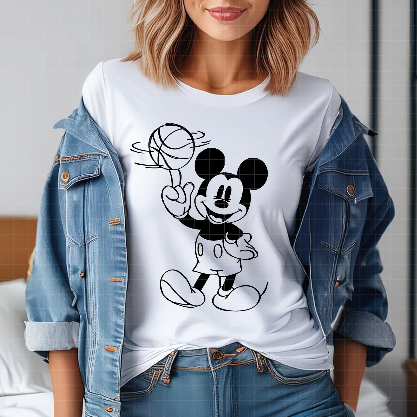 COD3105- Mickey Mouse Basquet Head Svg, Mickey svg, Disney svg
