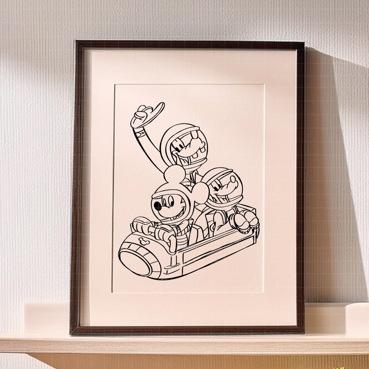 COD3114 - Mouse And Friends Space Png, 90's Space Mountain Png, Magic Kingdom Png, Astronaut Neon Png, Family Trip Png, Family Vacation Png
