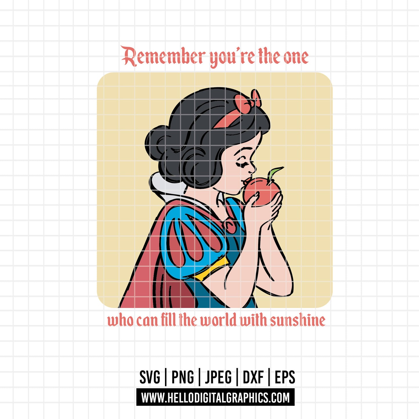 COD3115 -Snow White png, Princess png, Snow White and the Seven Dwarfs png, outline png, disney png