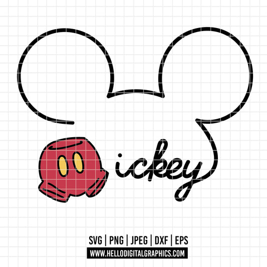 COD3120 - Mickey and minnie sketch svg, Mickey Svg, Disney svg, Magical svg, Mickey face svg