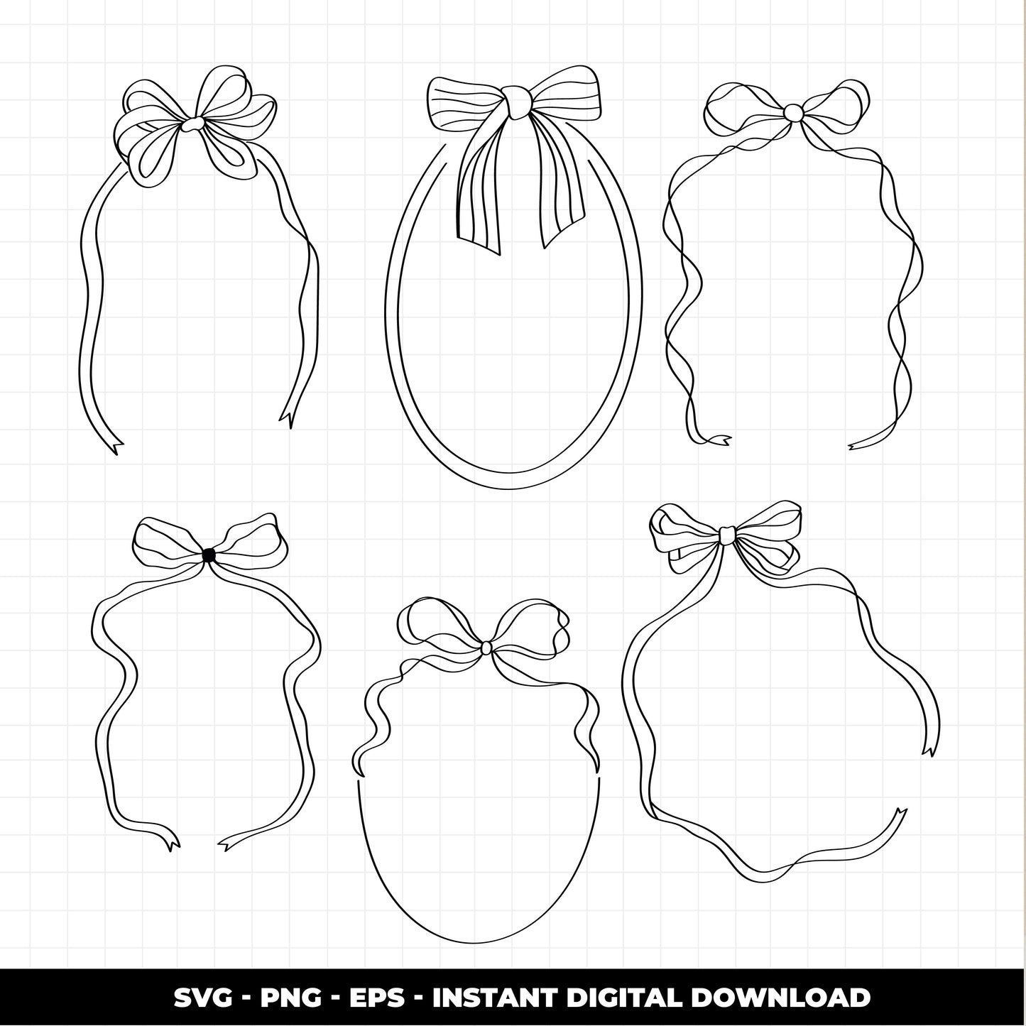 COD3134 - Doodle clipart, Frames Clipart, Aesthetic frames Clipart, frames printable, frames svg