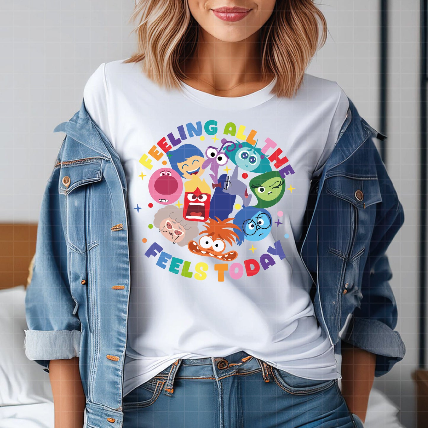 COD3138 - Feeling all the feels today svg, Anxiety Inside Out 2 svg, Inside Out 2 Clipart PNG