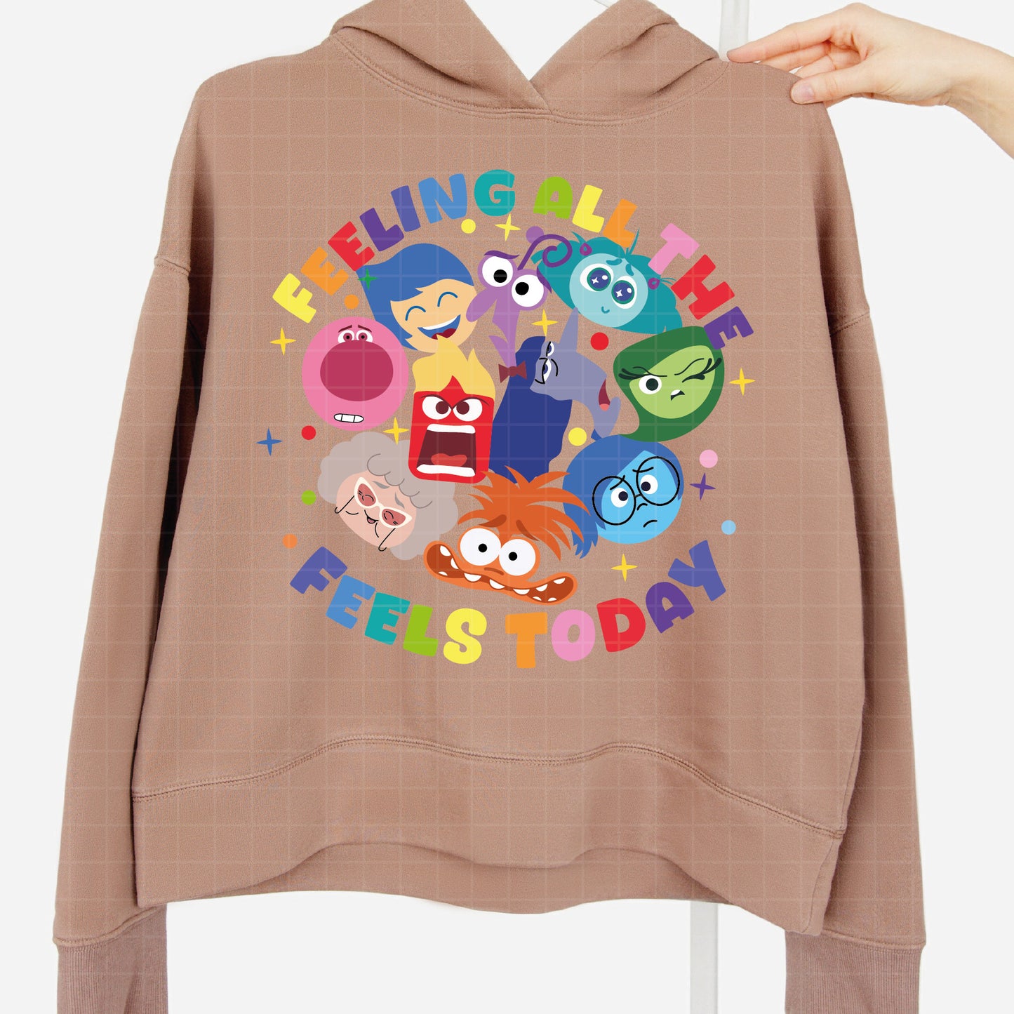 COD3138 - Feeling all the feels today svg, Anxiety Inside Out 2 svg, Inside Out 2 Clipart PNG