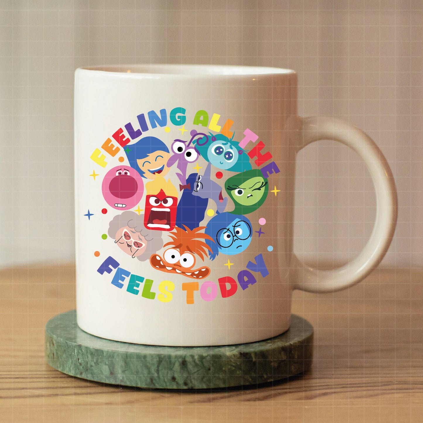 COD3138 - Feeling all the feels today svg, Anxiety Inside Out 2 svg, Inside Out 2 Clipart PNG