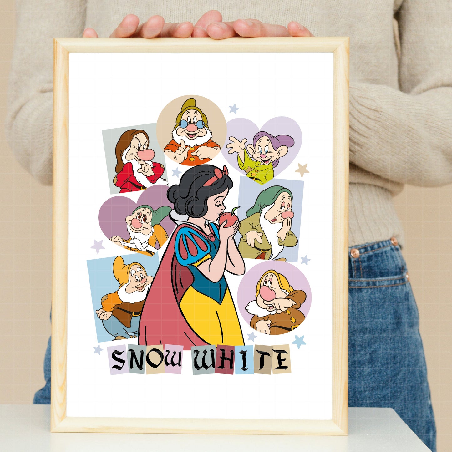 COD3139 -Snow White png, Princess png, Snow White and the Seven Dwarfs png, outline png, disney png