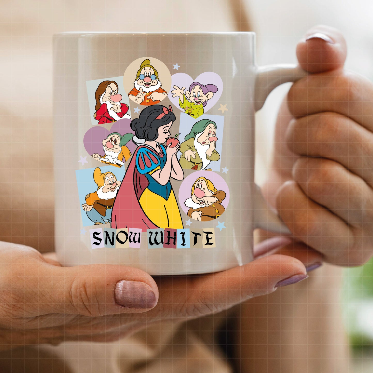 COD3139 -Snow White png, Princess png, Snow White and the Seven Dwarfs png, outline png, disney png