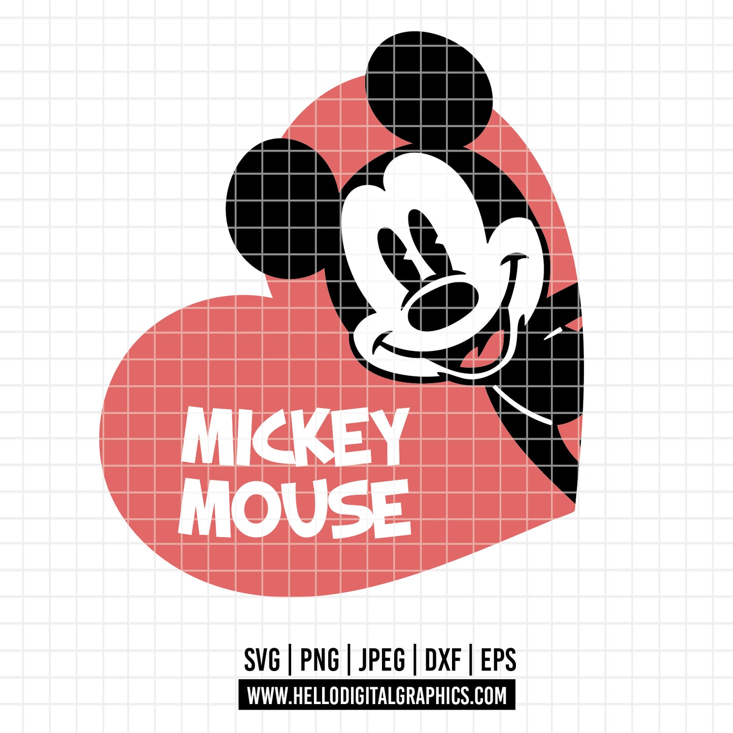 COD3140 - Mickey sketch svg, Mickey Svg, Disney svg, Magical svg, Mickey face svg