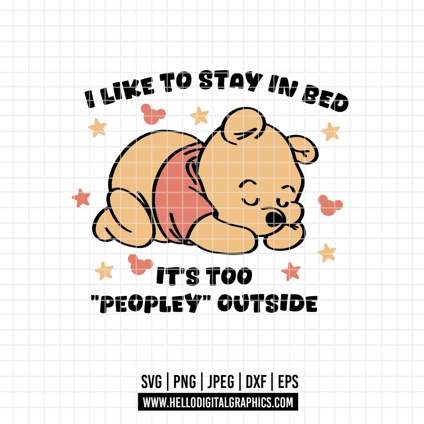 COD3147 - Winnie the Pooh easter svg, pooh png, classic winnie the pooh svg, baby shower svg
