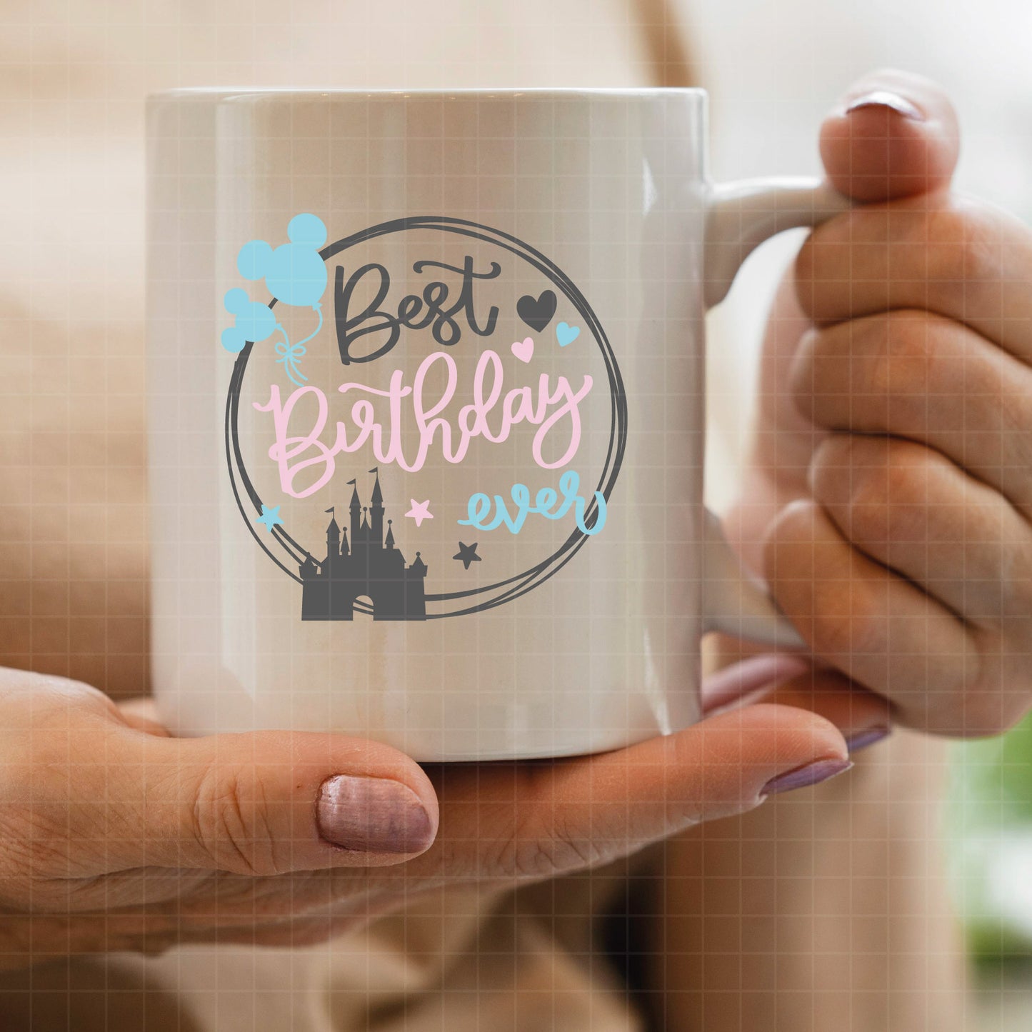 COD3154- Best Birthday ever svg, birthday svg, minnie svg, castle svg, Silhouette, disney svg