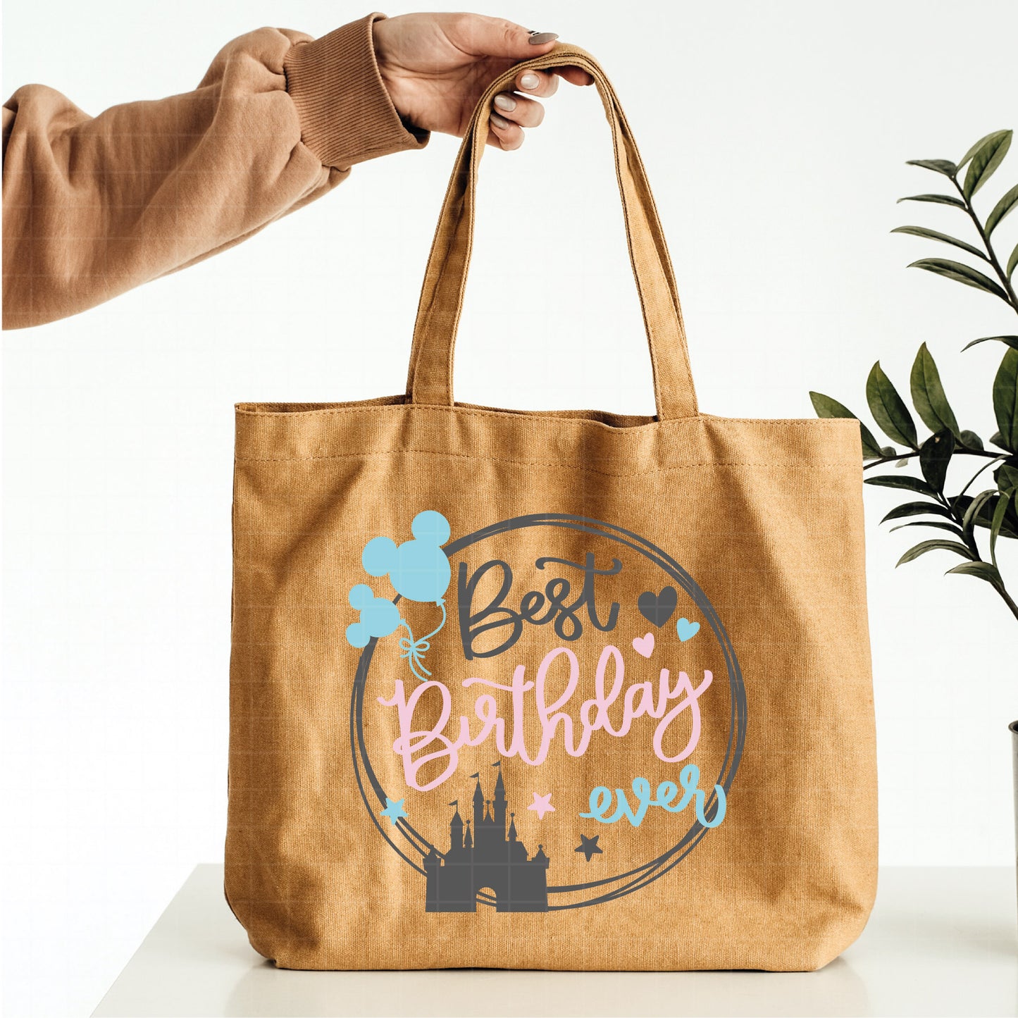 COD3154- Best Birthday ever svg, birthday svg, minnie svg, castle svg, Silhouette, disney svg