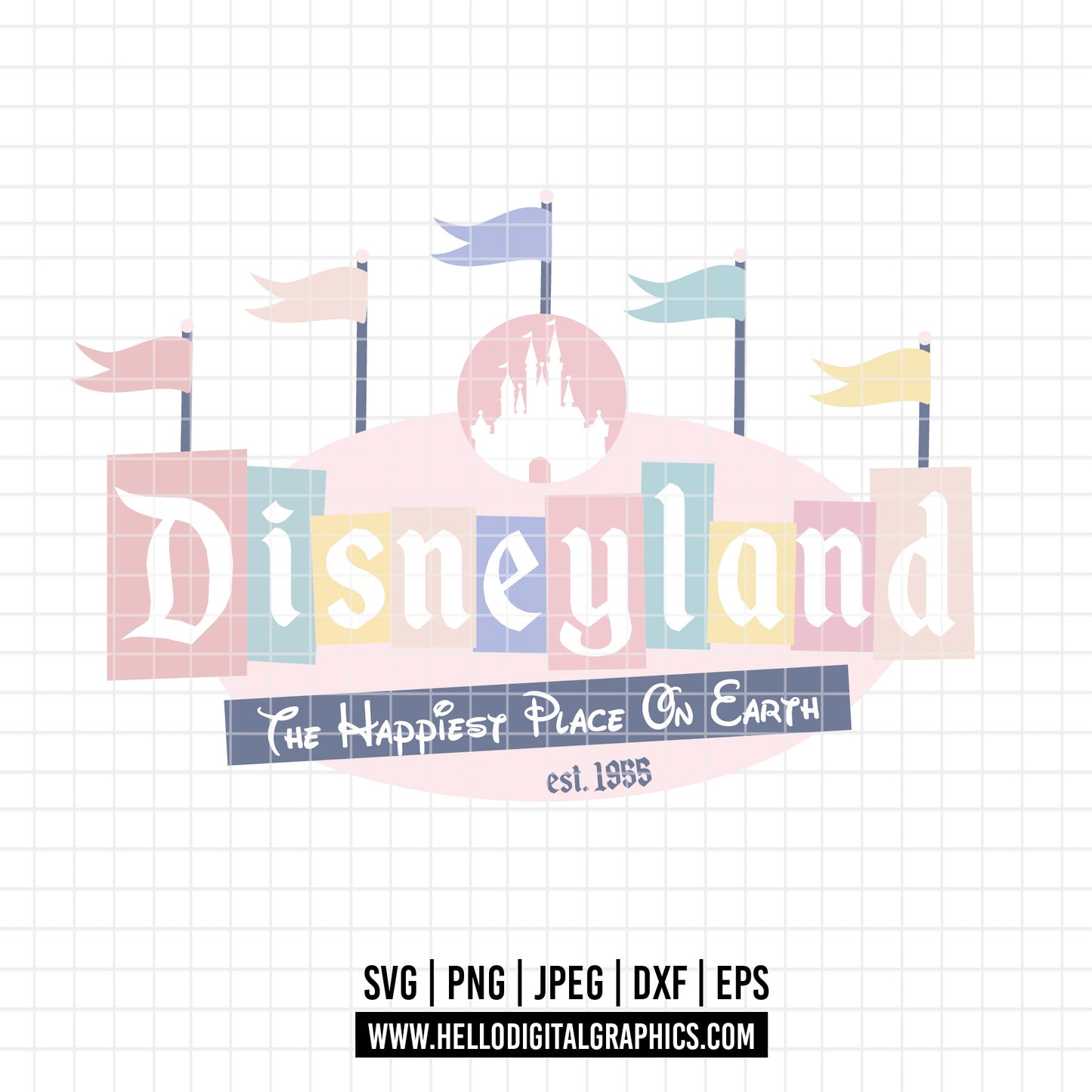 COD3155- Disneyland magic svg, disney park svg, mickey svg, minnie svg, pluto svg
