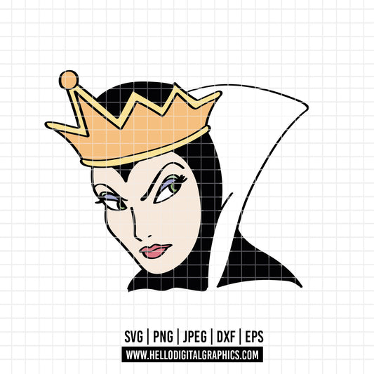 COD3156 -Snow White png, Princess png, Snow White and the Seven Dwarfs png, outline