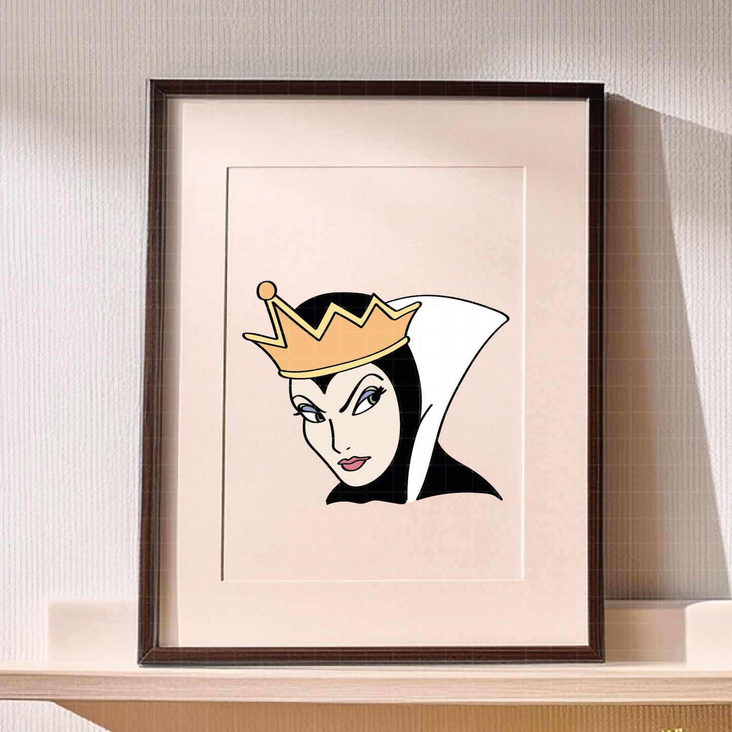COD3156 -Snow White png, Princess png, Snow White and the Seven Dwarfs png, outline
