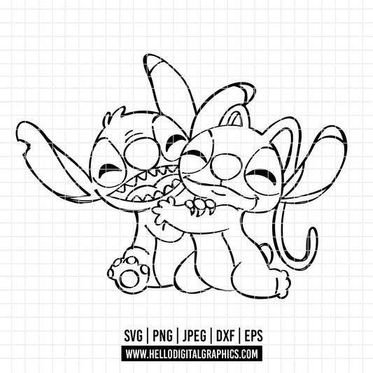 COD3159 - Lilo svg, Ohana svg, Stitch svg, Disney svg, Cricut, Silhouette, Ohana means family svg