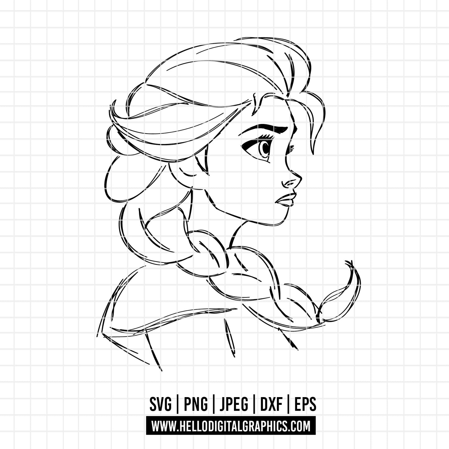 COD3160 - Frozen svg, Elsa svg, Anna svg, Winter elsa cut files for cricut silhouette, Princess svg, Disney svg