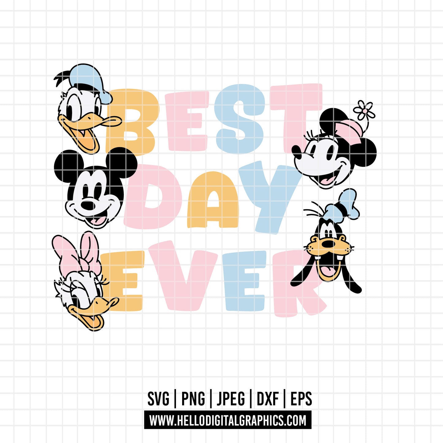 COD3161 - Best Day Ever SVG, Magical Place Svg, Best Day Ever Png File,  Mouse Ears Svg, Digital Download