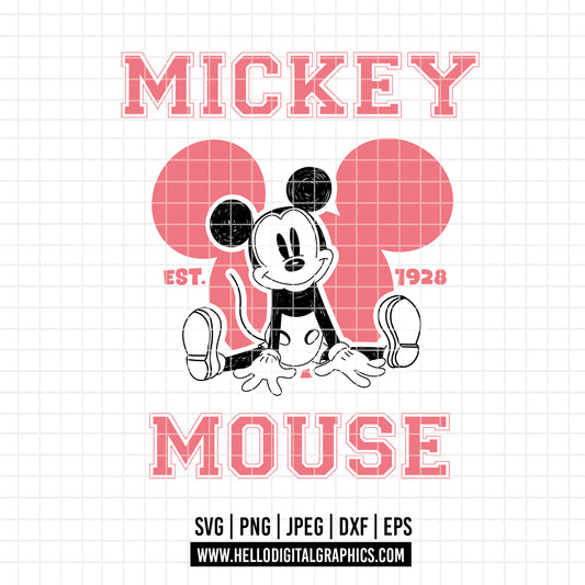 COD3163 - Mickey sketch svg, Mickey Svg, Disney svg, Magical svg, Mickey face svg