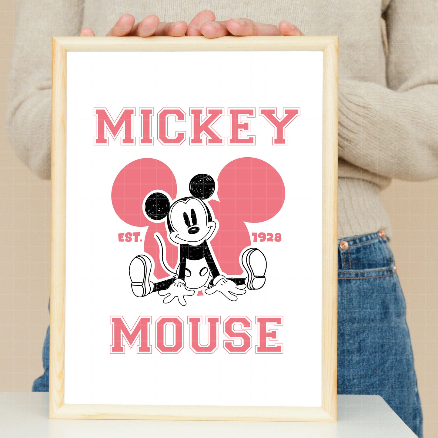 COD3163 - Mickey sketch svg, Mickey Svg, Disney svg, Magical svg, Mickey face svg