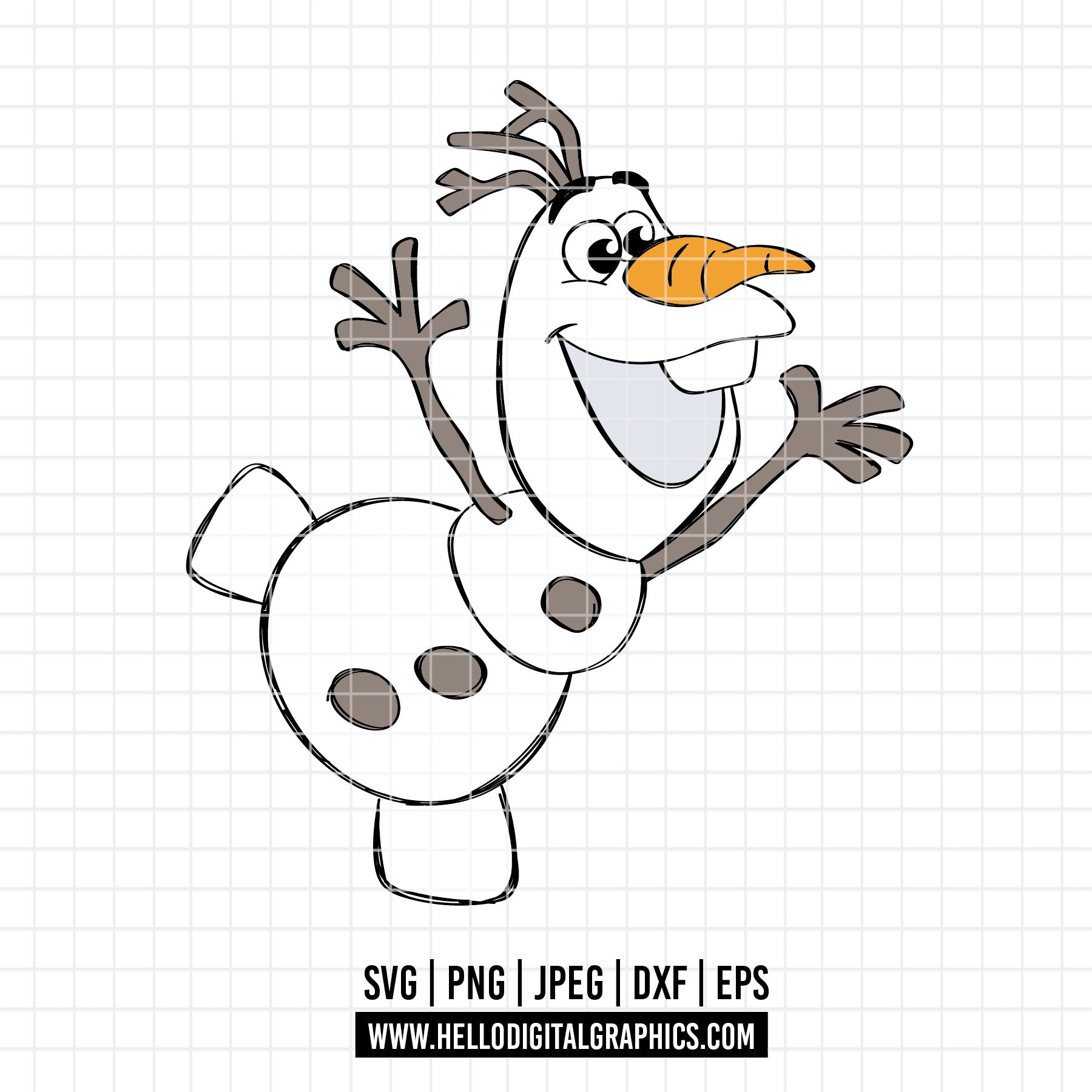 COD3164 - Olaf svg, Best day ever svg, frozen svg, outline svg, cricut ...