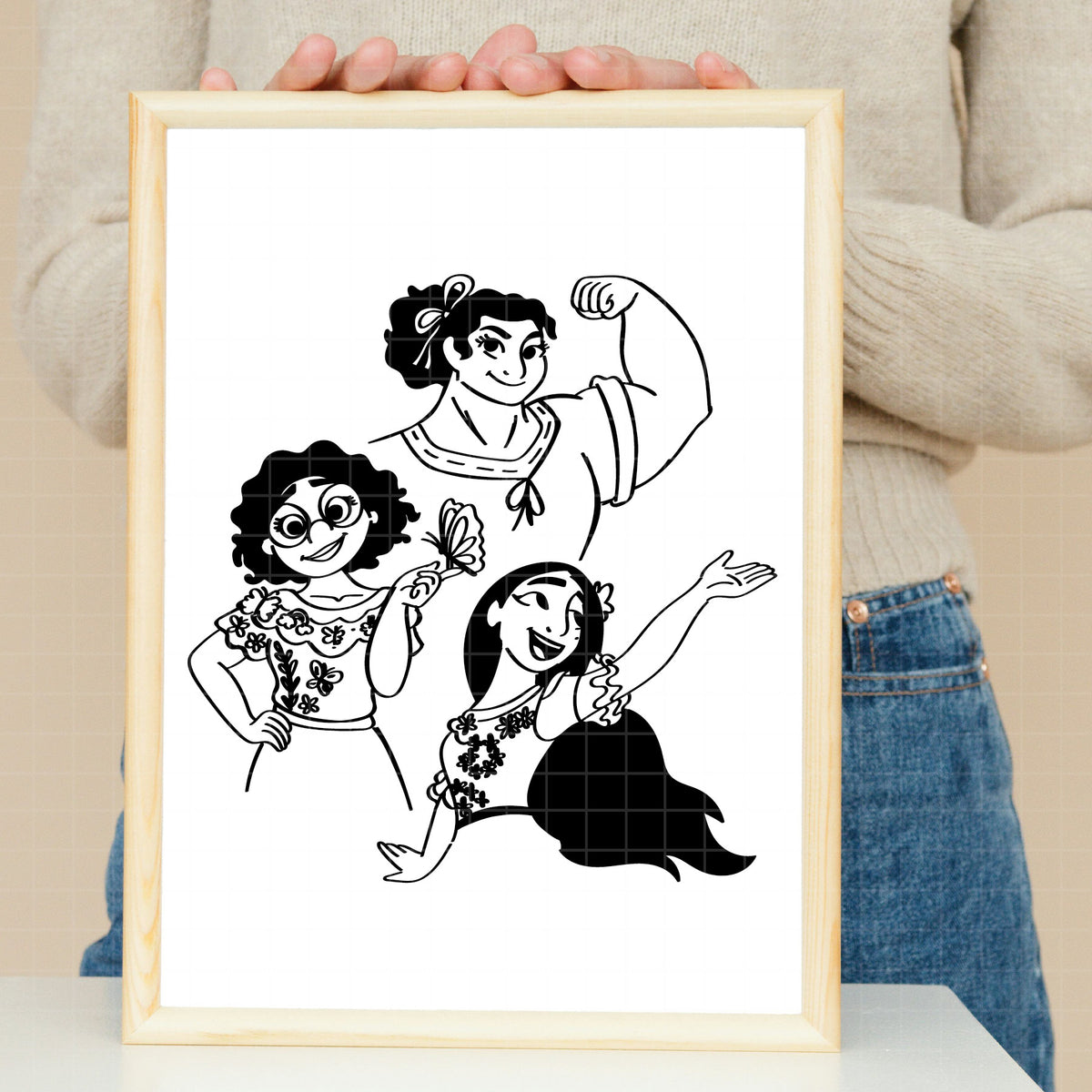 COD3166 - Isabela Madrigal PNG, Isabela Madrigal svg, sublimation PNG, Encanto iron on, Coloring Pages svg