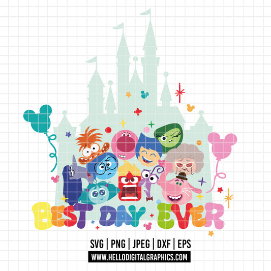 COD3167 - Feeling all the feels today svg, Anxiety Inside Out 2 svg, Inside Out 2 Clipart