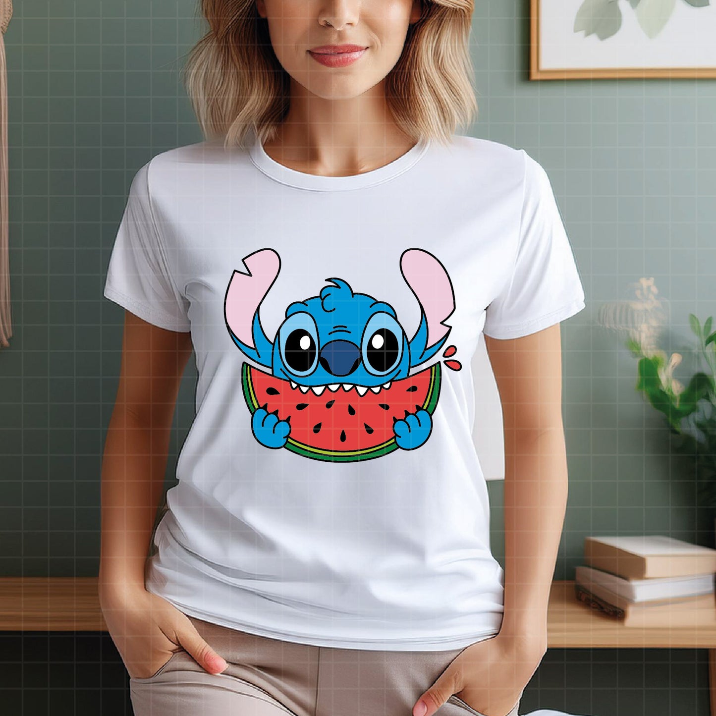 COD3170 - Stitch summer svg, watermelon svg, Disney svg, Cricut, Silhouette, Ohana means family svg