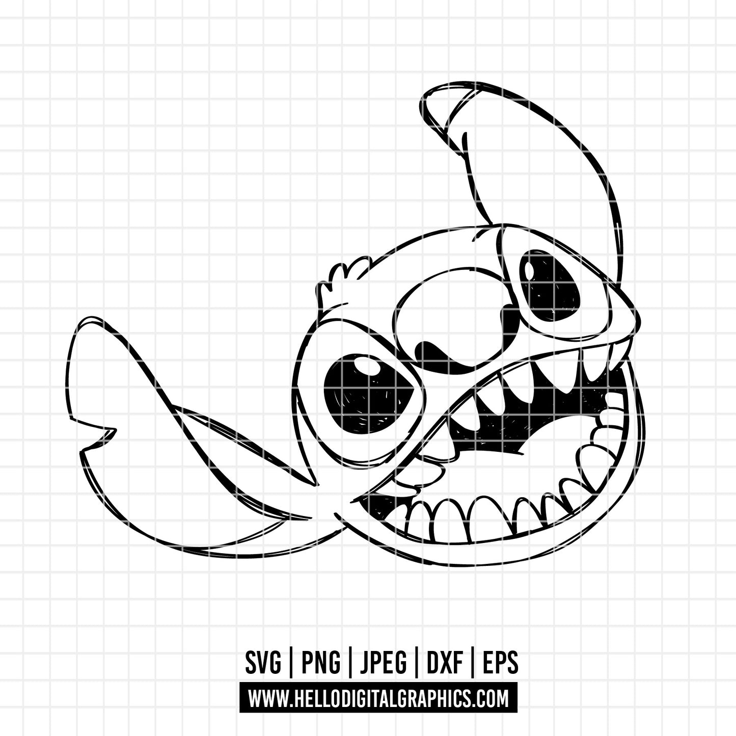COD3173 - Stitch svg, Disney svg, Cricut, Silhouette, Ohana means family svg